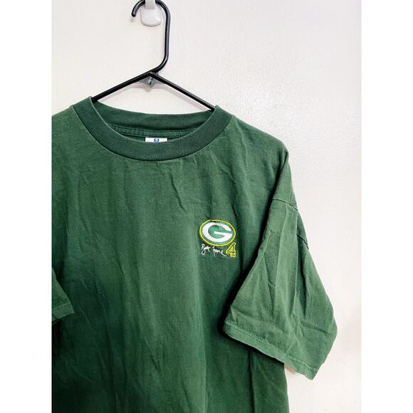 Vintage Men's Green Bay Packers Embroidered Logo Brett Favre #4 Size XL Shirt - Picture 3 of 4
